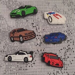 6 Car Shoe Charms For Crocs Clogs